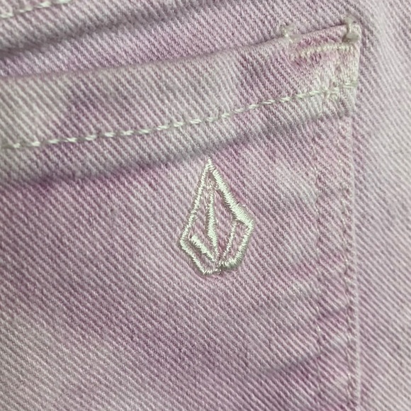 Volcom High Voltage Lavender Tie Dye Cut Off Shorts - Picture 6 of 9